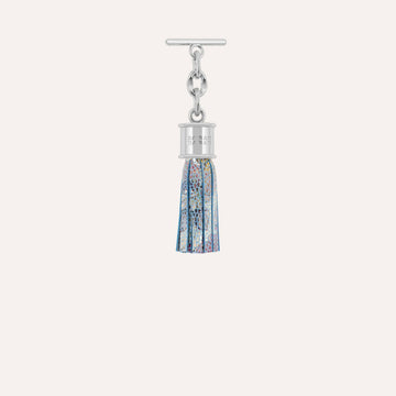Capsule Tassel Mini | Petal Mosaic with Silver hardware