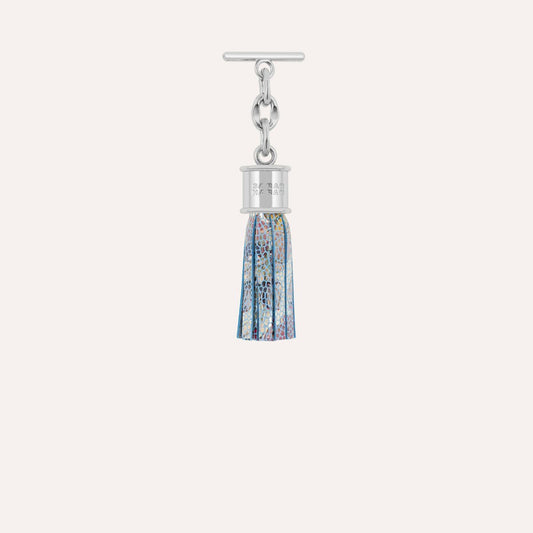 Capsule Tassel Mini | Petal Mosaic with Silver hardware