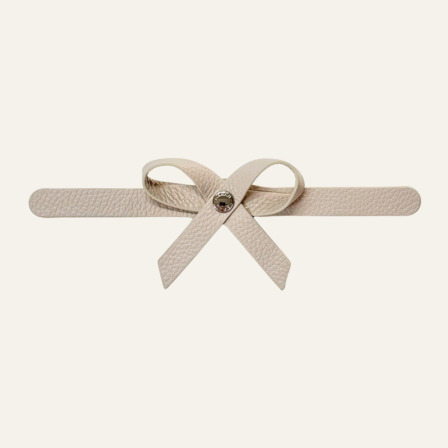 Petite Bow Classic | Porcelain with Silver hardware
