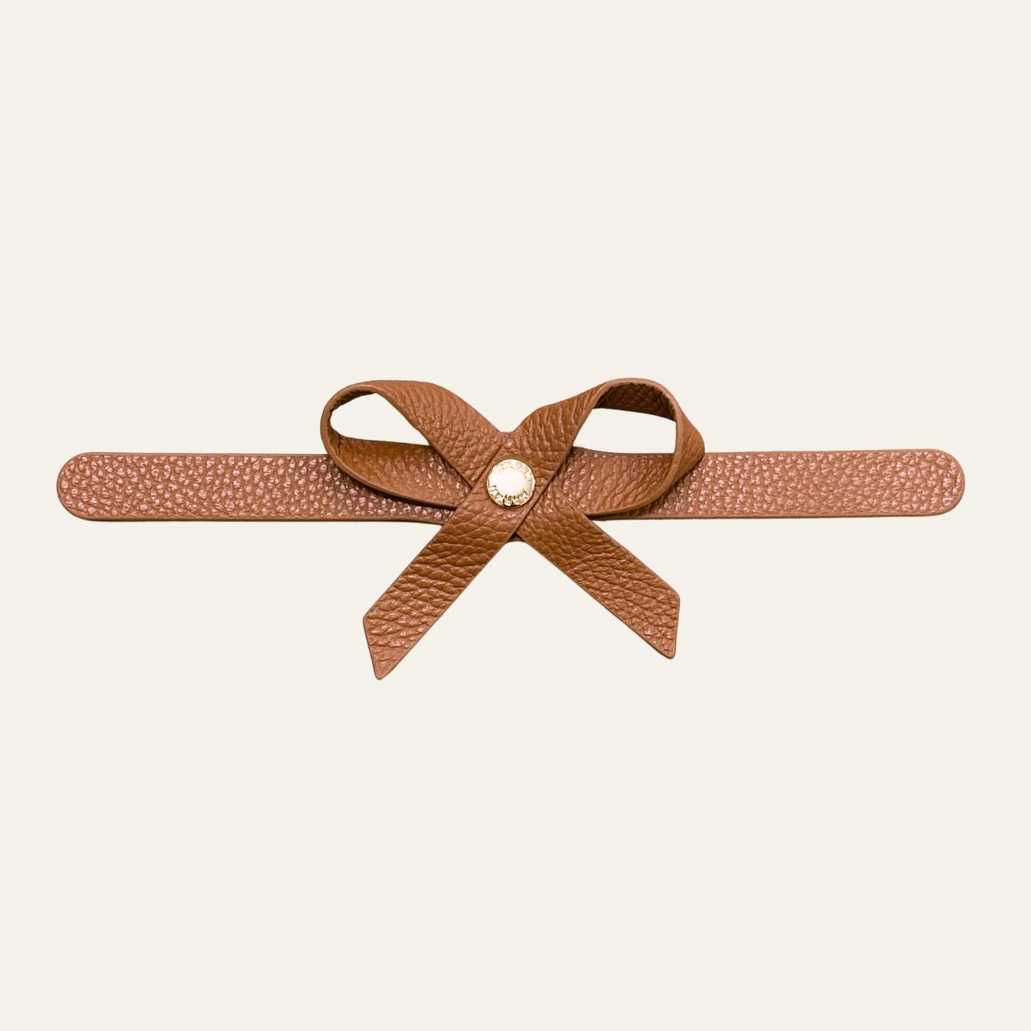 Petite Bow Classic | Tan with Gold hardware
