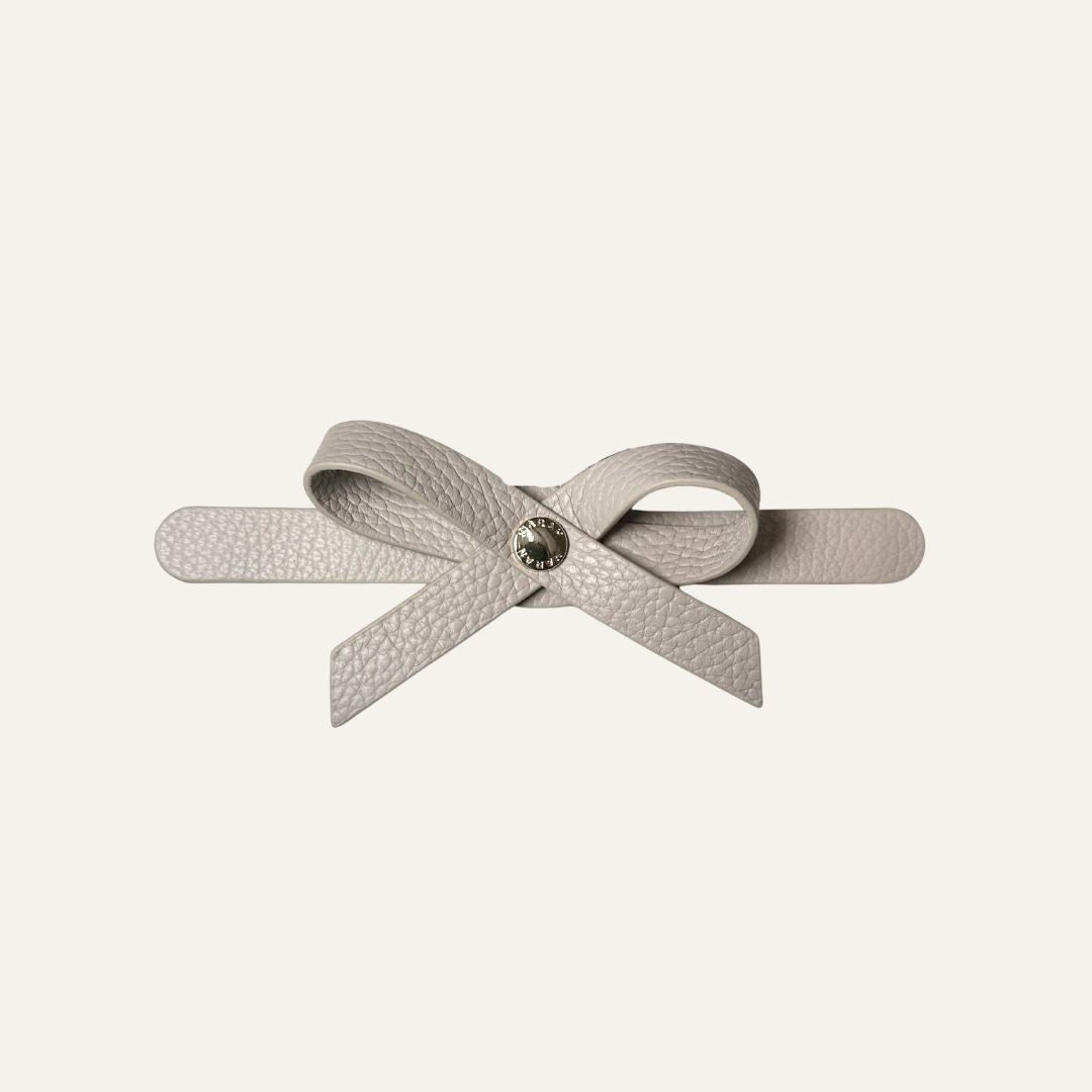 Petite Bow Mini | Porcelain with Silver hardware