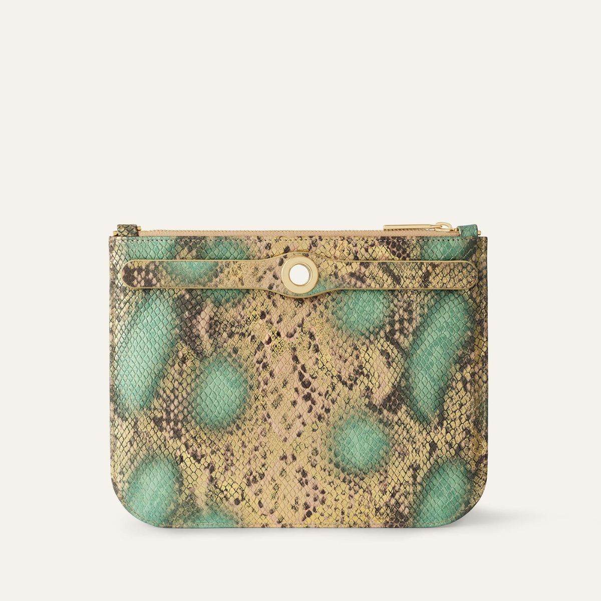 Ivy Clutch Bag | Serpentina with Gold hardware