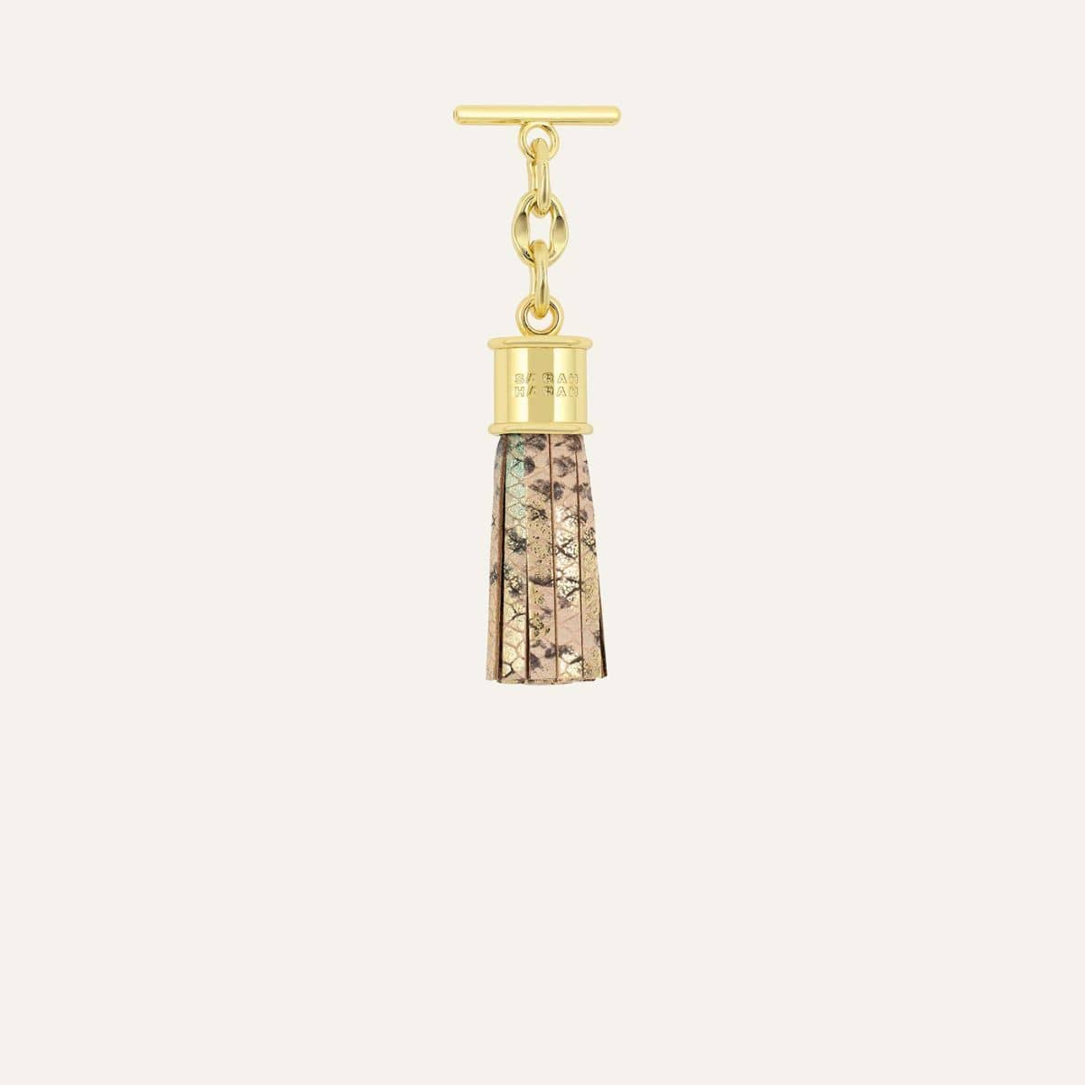 Capsule Tassel Mini | Serpentina with Gold hardware
