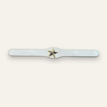 Complimentary Accessory | Soft Metallic Silver with Gold hardware