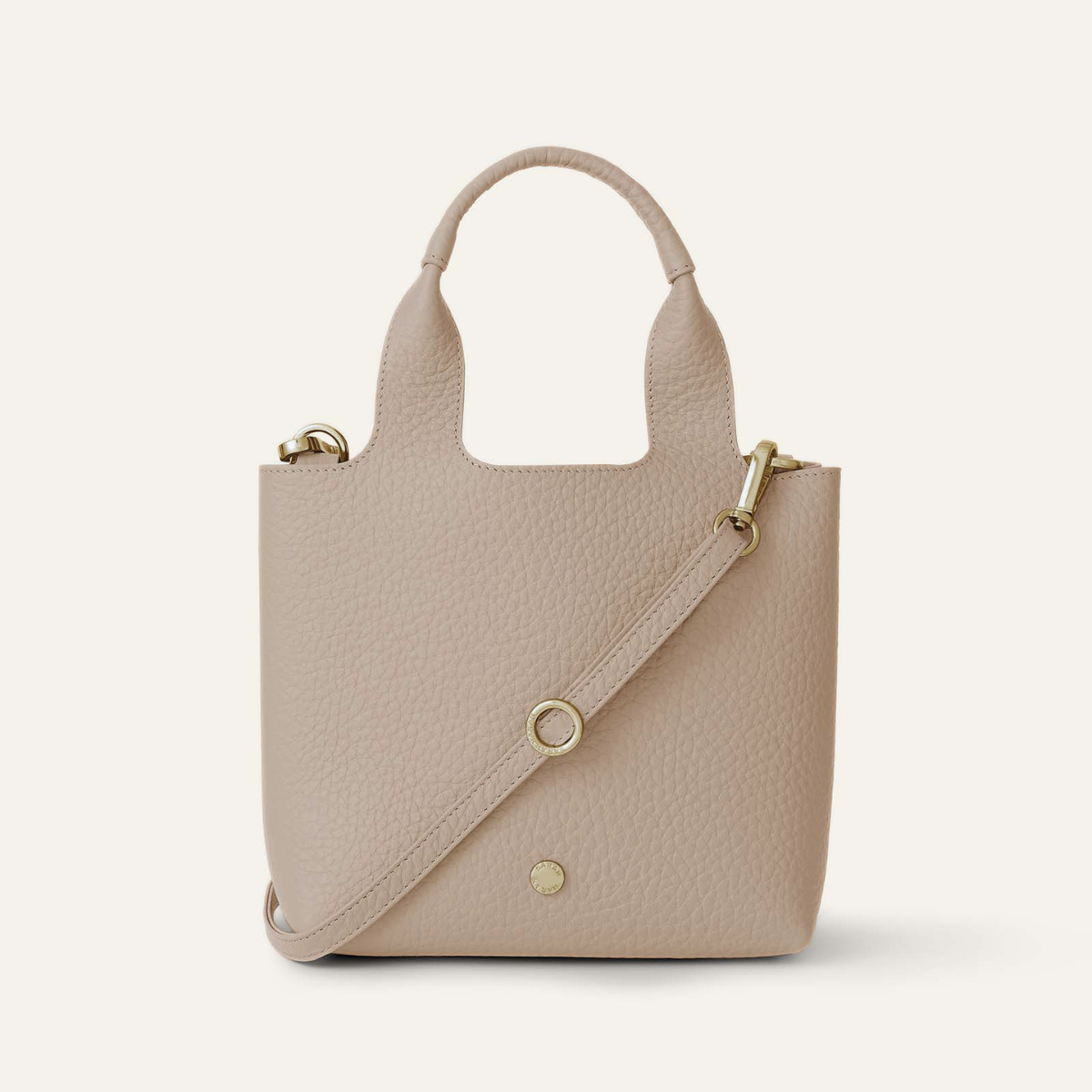 Tansy Mini | Nude with Gold hardware