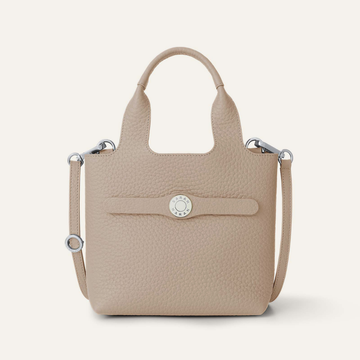 Tansy Mini | Nude with Silver hardware