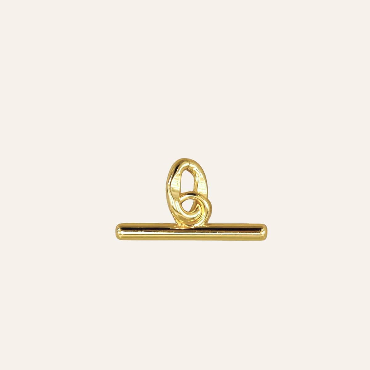 T-Bar Charm |with Gold hardware