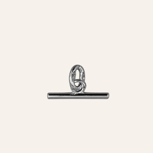 T-Bar Charm | with Silver hardware