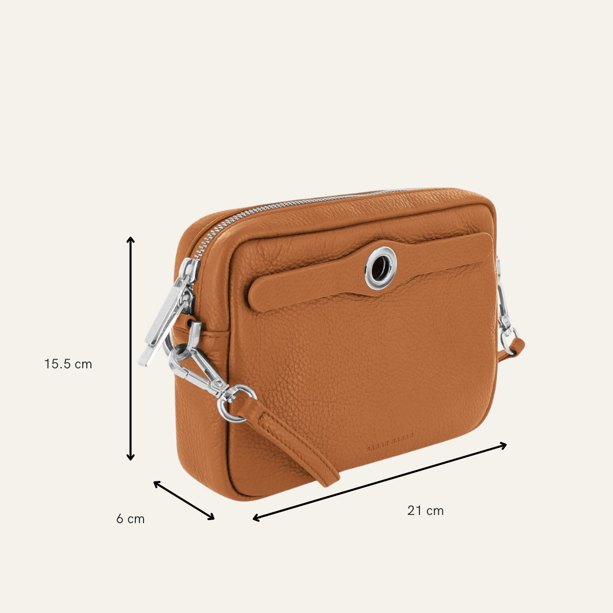 Millie Crossbody | Cheri with Silver hardware
