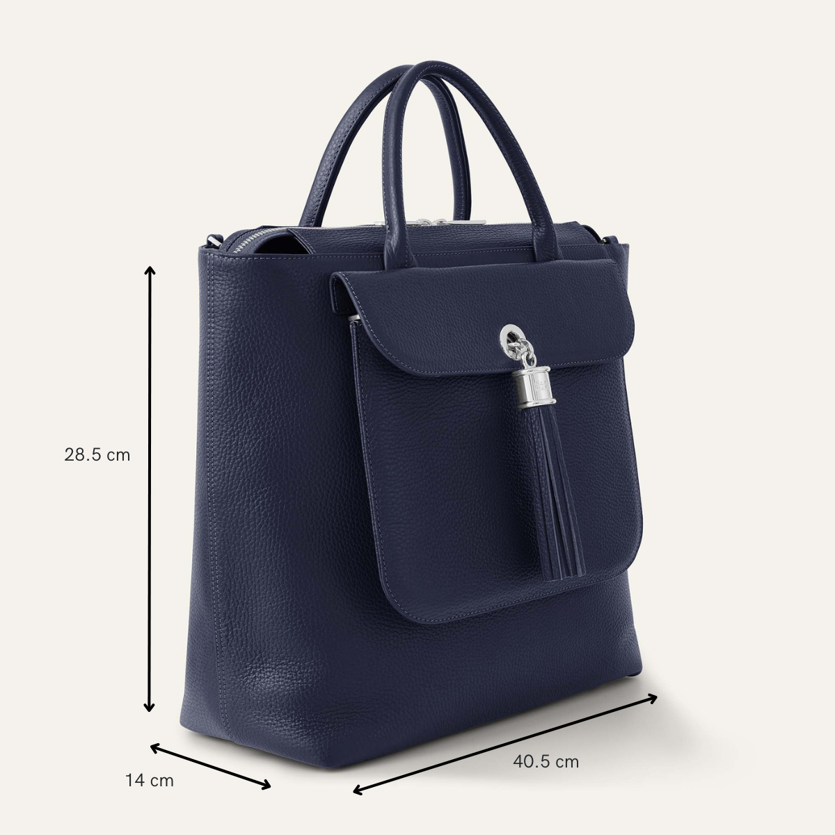 Poppy Backpack | Sand Tan with Silver hardware