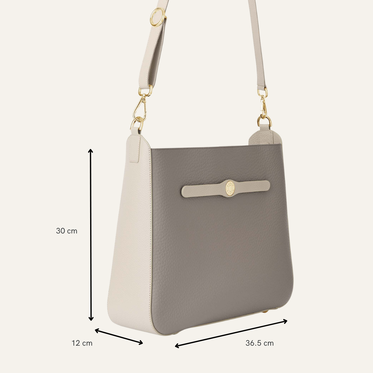 Tansy Hobo | Navy Porcelain with Silver hardware