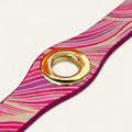 Deco Stud | Pink Leaf with Gold hardware