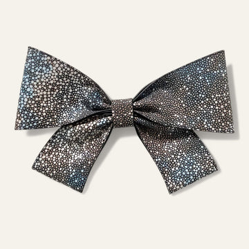 Natural Shagreen Sarah Haran Deco Bow with Gold hardware