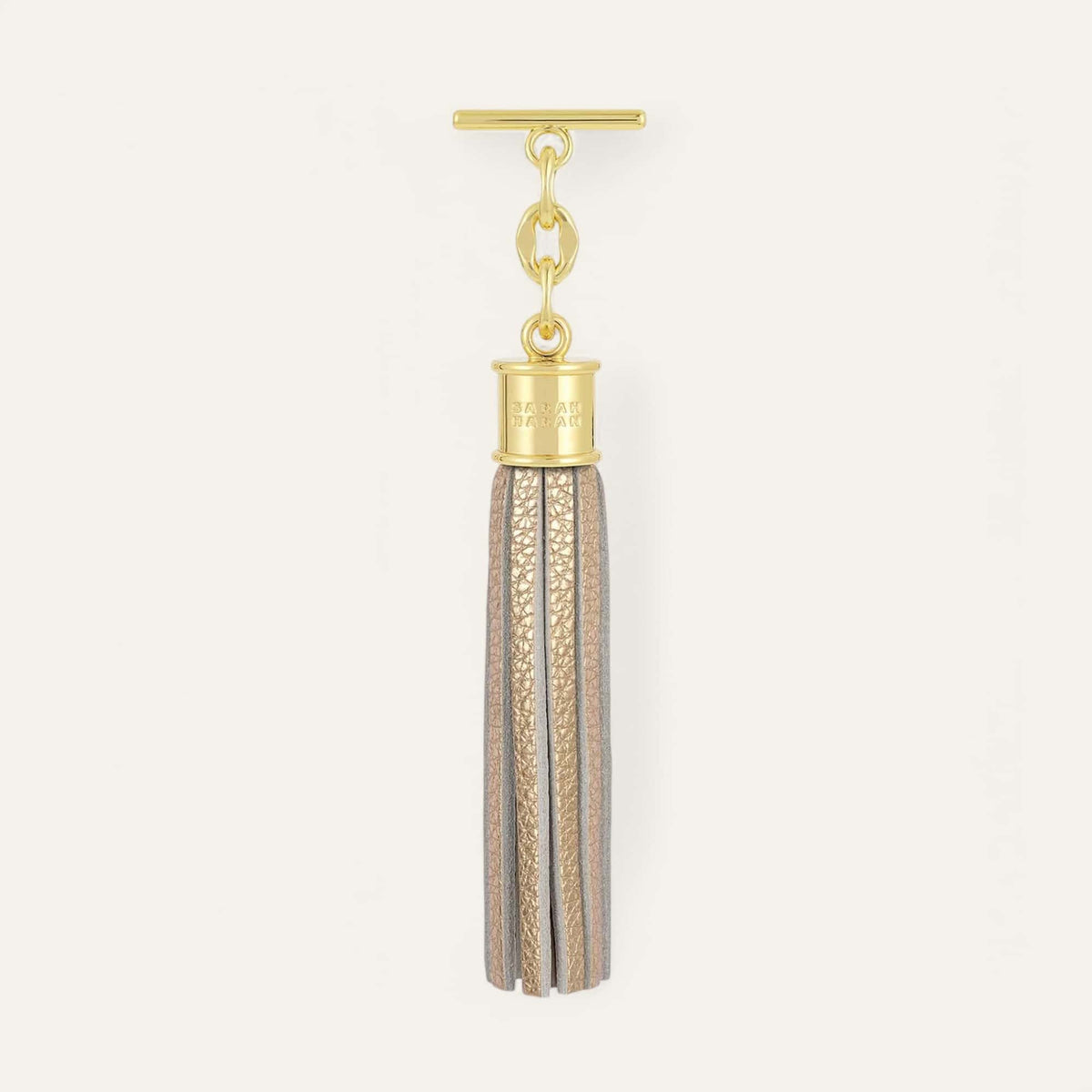 Shimmer Metallic Gold Sarah Haran Capsule Tassel Gold Front M19 G