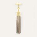Capsule Tassel | Shimmer Metallic Gold with Gold hardware
