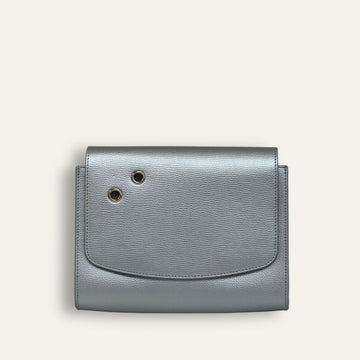 Preloved Blossom Handbag | Silver with Gold hardware