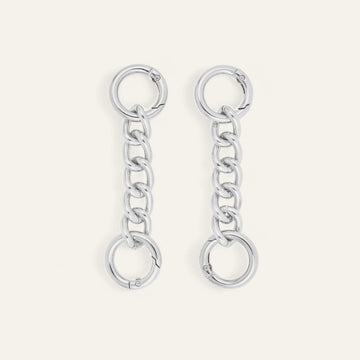 Silver Sarah Haran Chain Strap Extenders M02 S