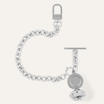 Silver Sarah Haran Locket Tassel Open