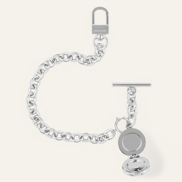 Silver Sarah Haran Locket Tassel With Photo Open