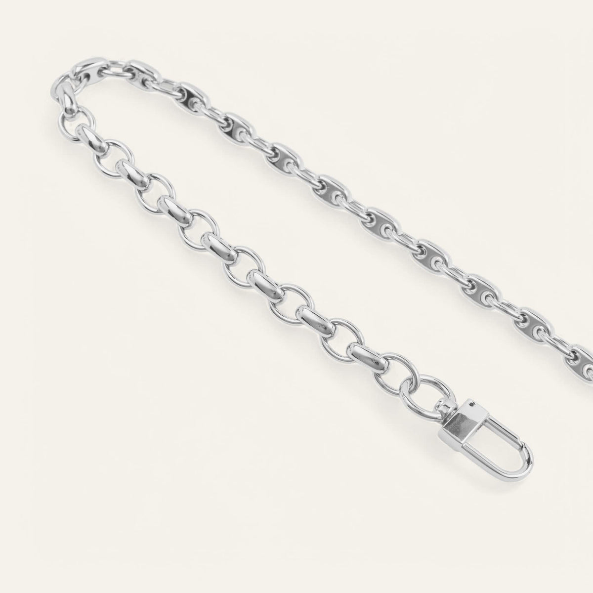 Silver Sarah Haran Solid Link Chain Closeup 2 M01 S