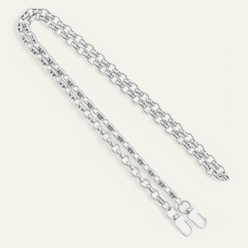 Silver Sarah Haran Solid Link Chain Front M01 S
