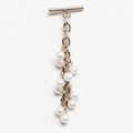 Venus Tassel | Pearl with Silver hardware