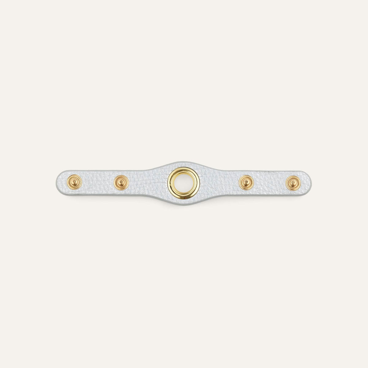 Soft Metallic Silver Sarah Haran Deco Strip Mini Gold Back M05 G