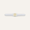 Deco Mini | Soft Metallic Silver with Gold hardware