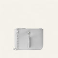 Lily | Soft Metallic Silver with Silver hardware