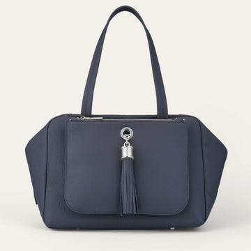 Space Sarah Haran Jessica Shoulder Bag with Silver hardware front winged