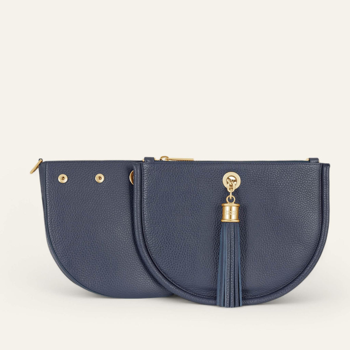 Space Sarah Haran Luna Satchel with Gold hardware ivy front