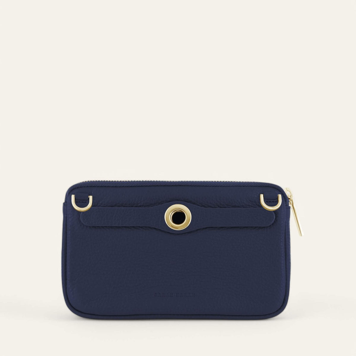 Space Sarah Haran Millie Pouch with Gold hardware back