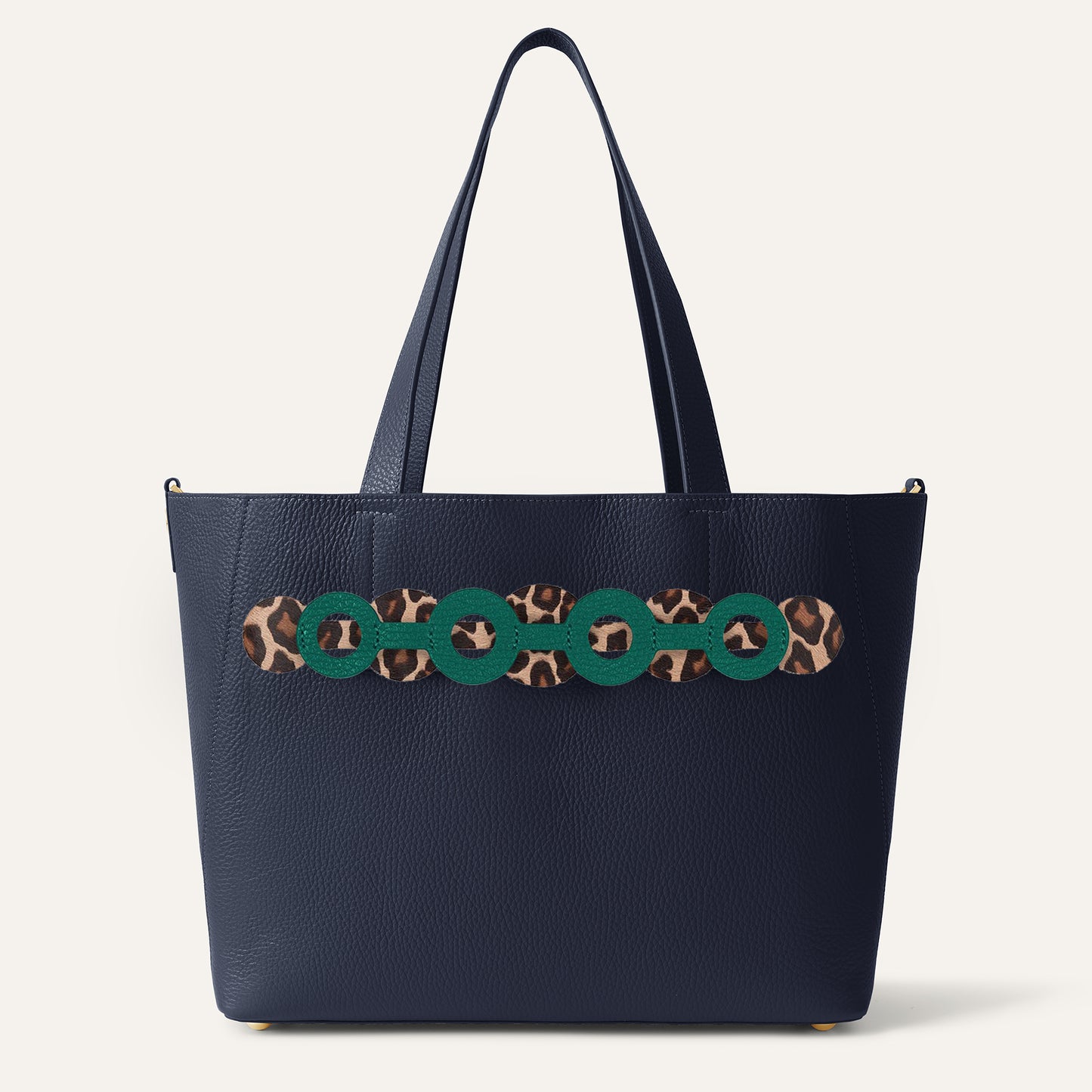 Sarah Tote | Navy with Gold hardware