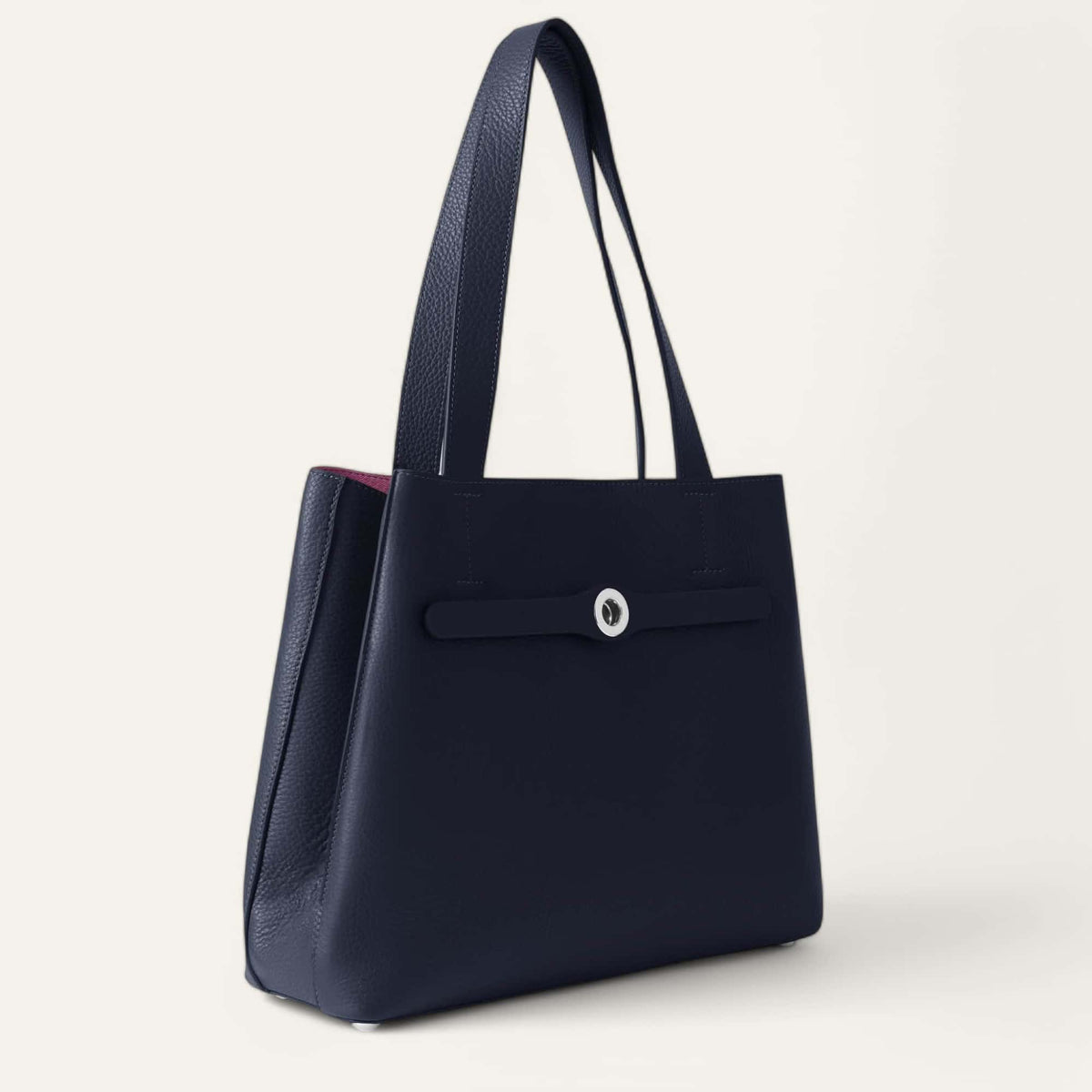 Space Sarah Haran Sarah Tote Silver Side Closed U32 S