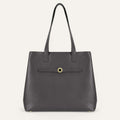 Michelle Shopper Tote | Storm Grey with Gold hardware
