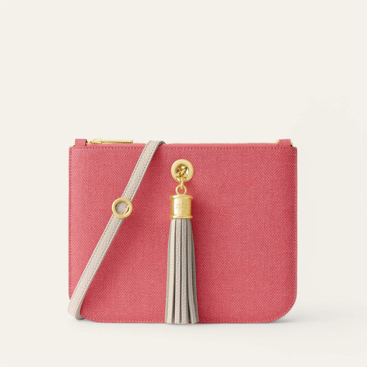 Strawberry Porcelain Sarah Haran Ivy with Gold hardware front