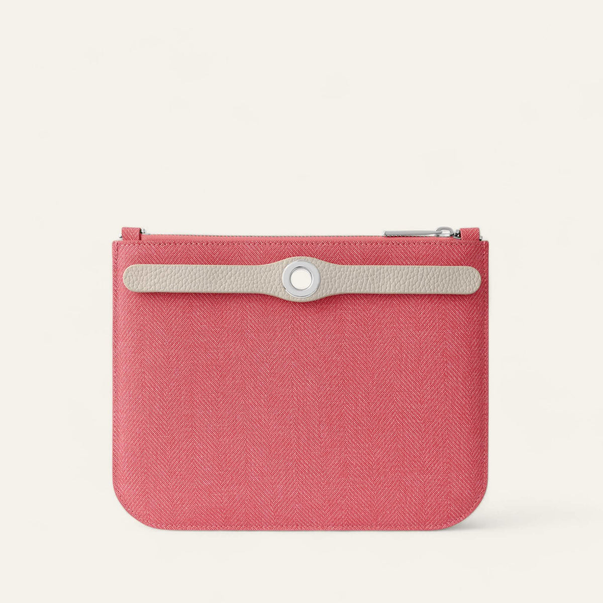 Strawberry Porcelain Sarah Haran Ivy with Silver hardware back