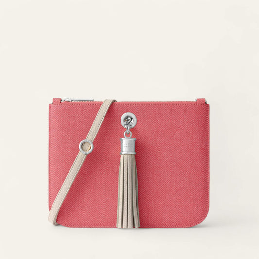 Strawberry Porcelain Sarah Haran Ivy with Silver hardware front