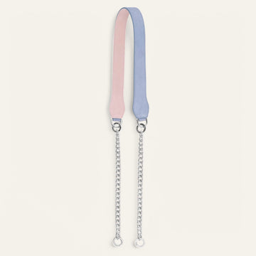 Periwinkle Soft Pink Sarah Haran Gemini Strap with Silver hardware
