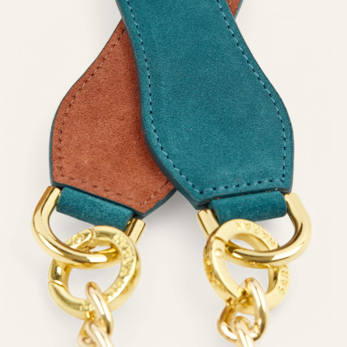 Petrol Rust Sarah Haran Gemini Strap with Gold hardware