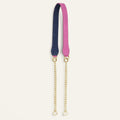 Gemini Strap | Winter Pink Navy with Gold hardware
