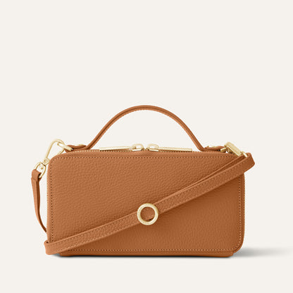 Marie Handbag | Tan with Gold hardware