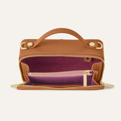 Marie Handbag | Tan with Gold hardware