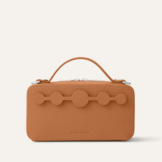 Marie Handbag | Tan with Silver hardware