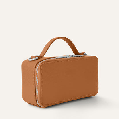 Marie Handbag | Tan with Silver hardware