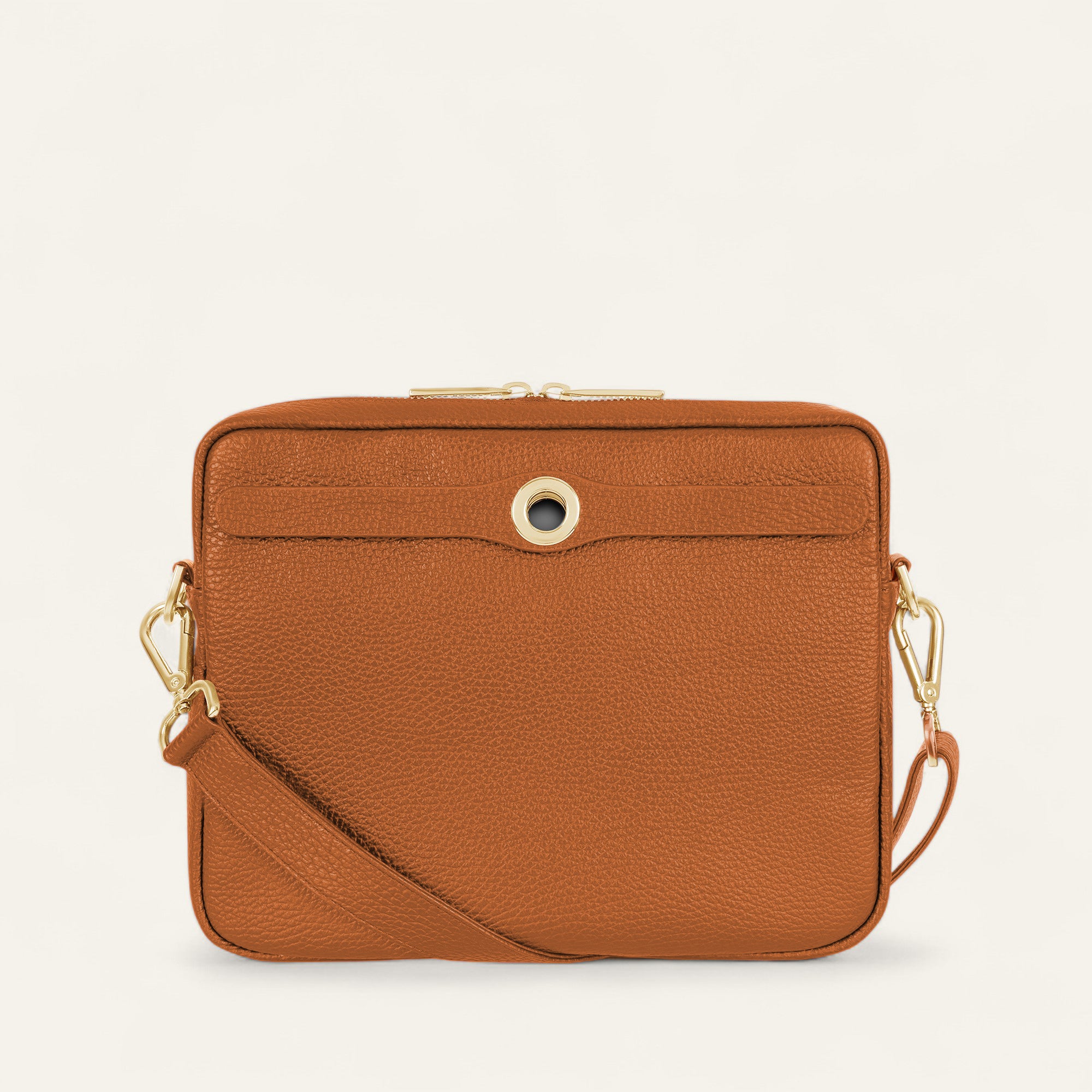Mia Crossbody | Pillarbox Red with Gold hardware | Sarah Haran