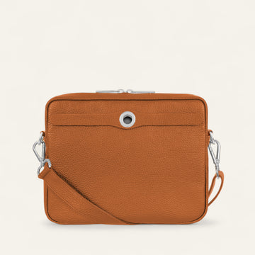 Mia Crossbody | Tan with Silver hardware