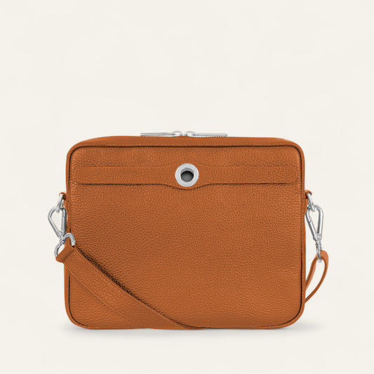 Mia Crossbody | Tan with Silver hardware