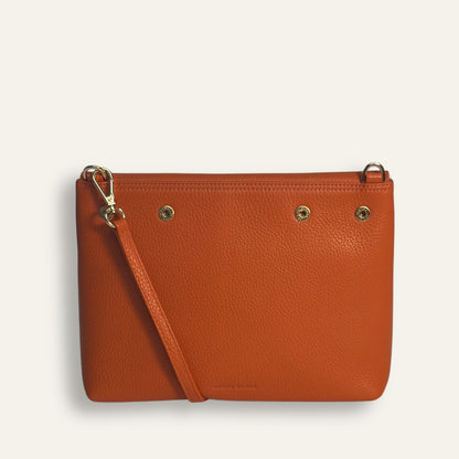 Preloved Jasmine Crossbody | Tangerine with Gold hardware