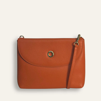 Preloved Jasmine Crossbody | Tangerine with Gold hardware